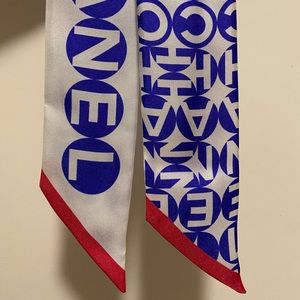 Chanel hair/ purse scarf